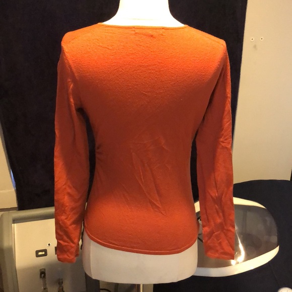 Easel Cardigan style top burnt orange color. - Picture 3 of 4